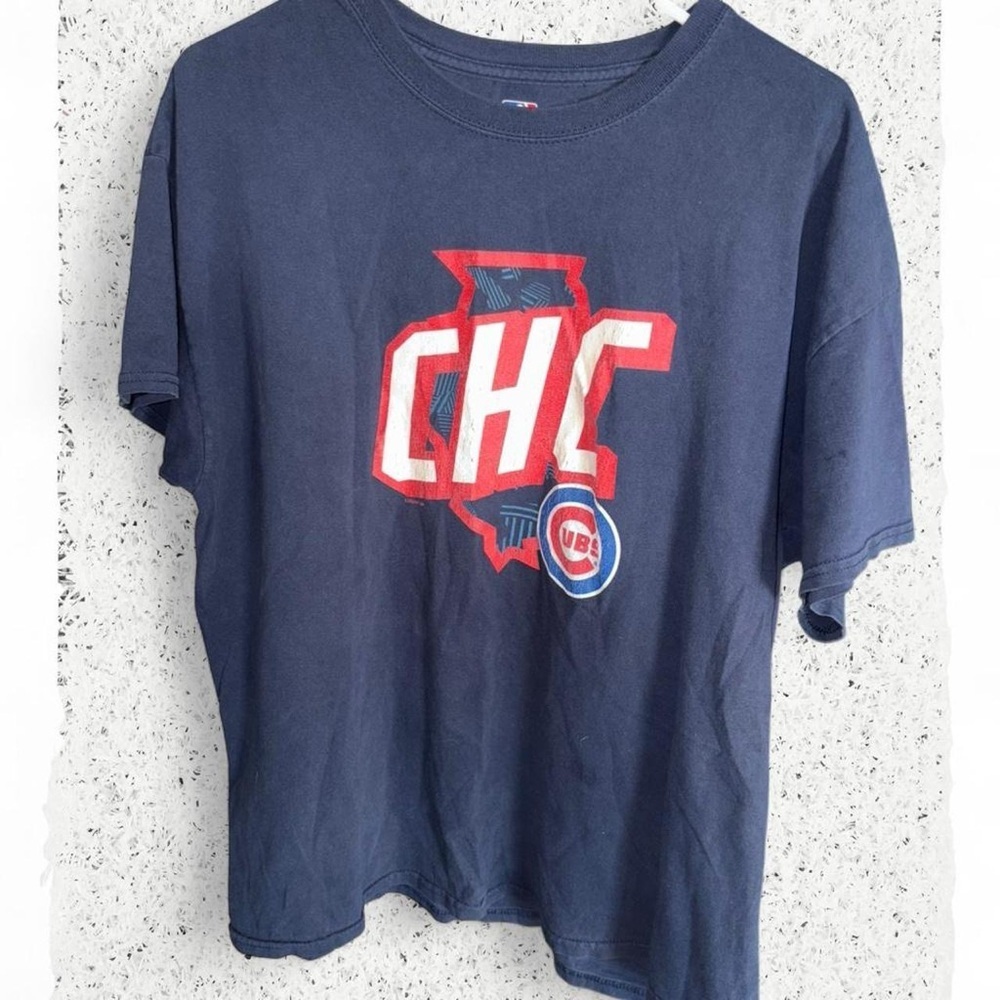 Genuine Merchandise Navy T-Shirt with Red and White Logo